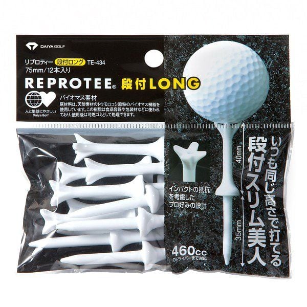 Tee golf môi trường Reprotee TE 434 Ex-Long 75mm Japan | Daiya