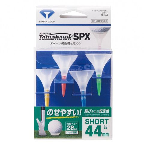 Tee golf nhựa 44MM hình Phễu Tomahawk SPX TE 506 Short Japan | Daiya