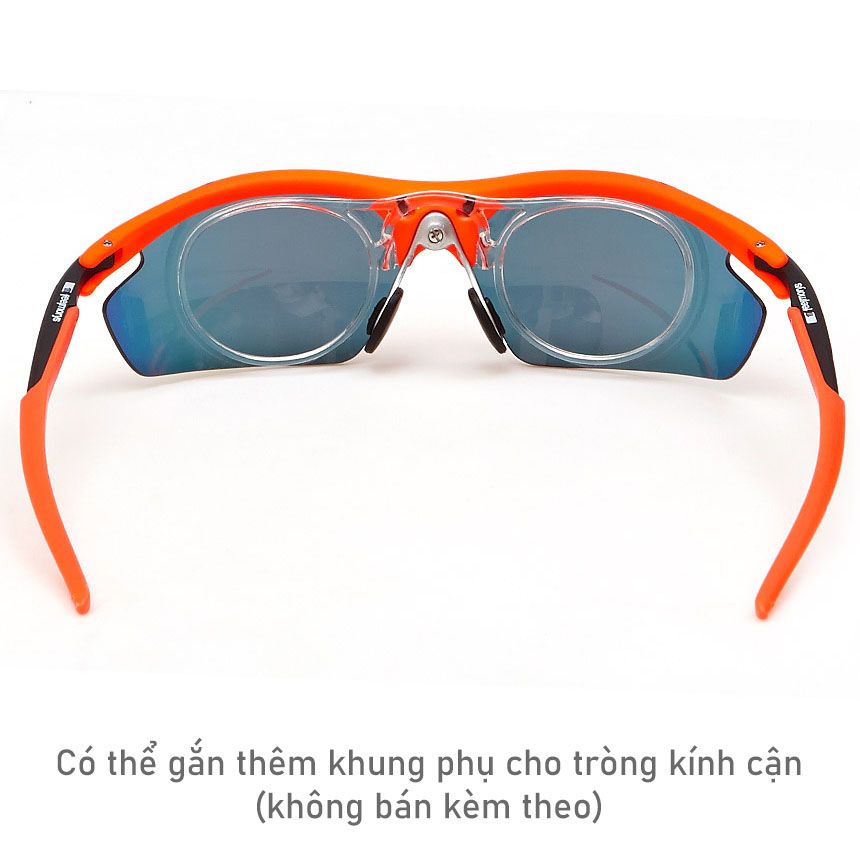 Kính golf thời trang tráng gương UV Protect MS-N0025 Orange-Black | Fe