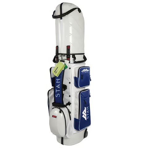 Túi gậy golf form cứng có bánh xe 9039-04 WHITE/NAVY | Stan