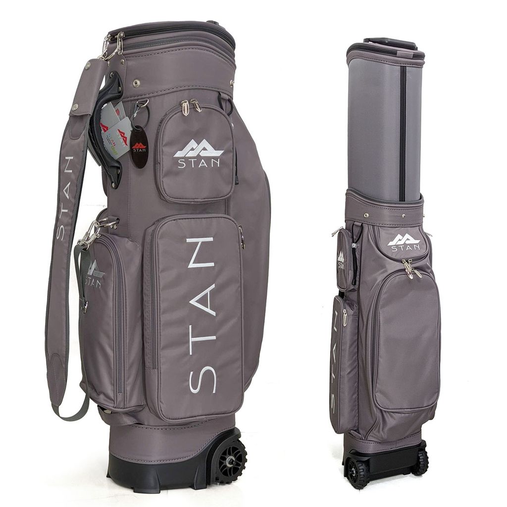 Túi gậy golf form cứng có bánh xe 95088 kèm áo trùm travel cover | Sta