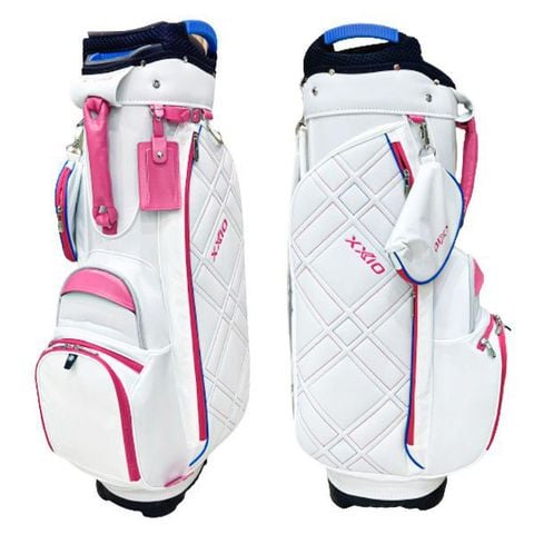 Túi gậy golf nữ Premium Cart Bag GGC-21062i White/Pink 16ô | XXIO