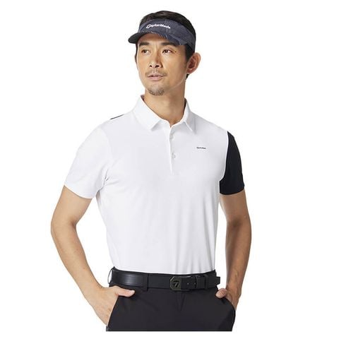 Áo golf nam tay ngắn Diagonal Block S/S Polo  2MSPO-UN618 WHITE M13157 | TaylorMade