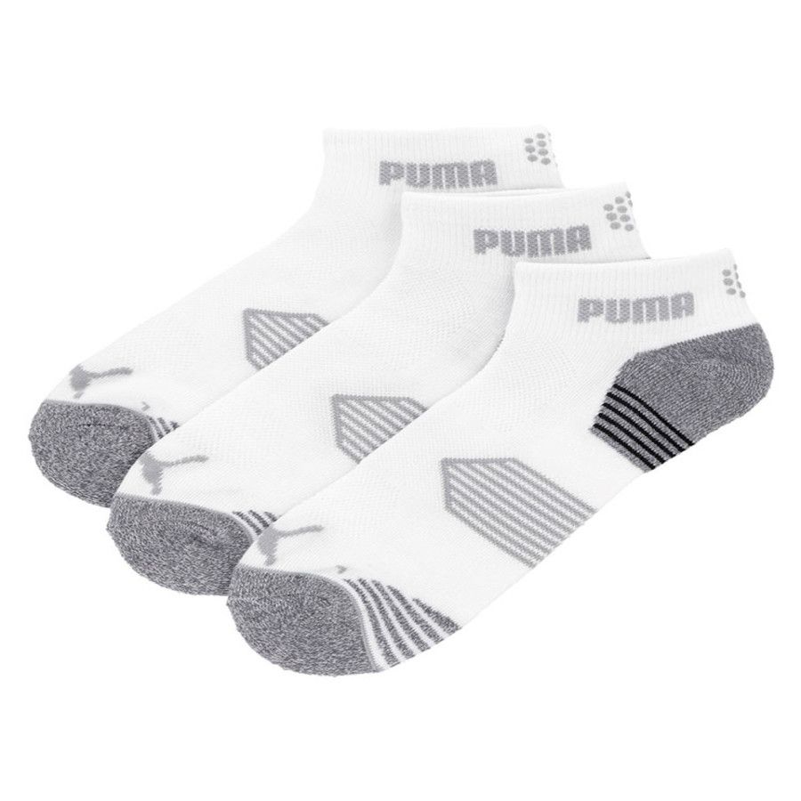 Combo 3 đôi vớ golf 85856201 PUMA ESSENTIAL ¼ CUT 3 PAIR PACK - Bright