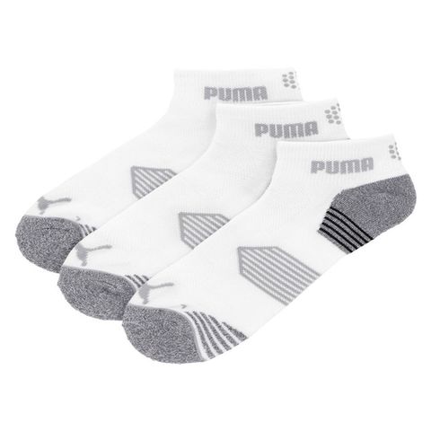 Combo 3 đôi vớ golf 85856201 PUMA ESSENTIAL ¼ CUT 3 PAIR PACK - Bright White  | Puma