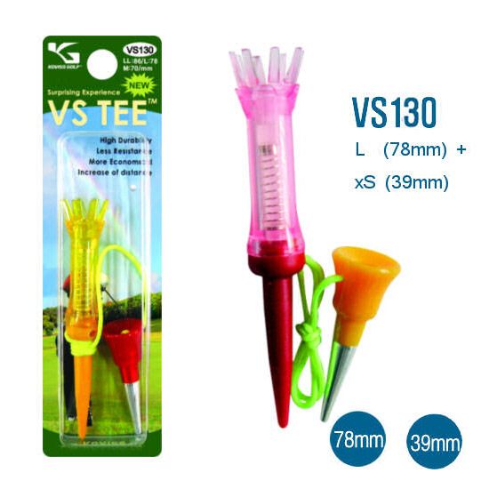 Tee golf nhựa lò xo xoay 360º VS130 Korea | Koviss