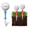 Hộp 2 Tee golf nhựa lò xo xoay 360º VS1420 Korea | KOVISS