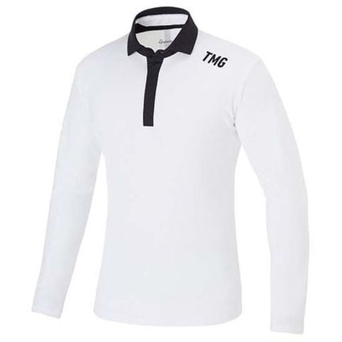 Áo golf tay dài nam 2MFPO-TB752 WH N92016 | Men's Golf Long Sleeve PolosTaylorMade