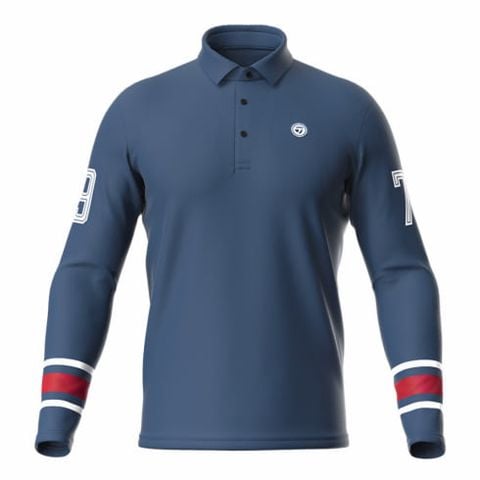 Áo golf tay dài nam 2MFPO-TD443 NV N87362 | Men's Golf Long Sleeve PolosTaylorMade