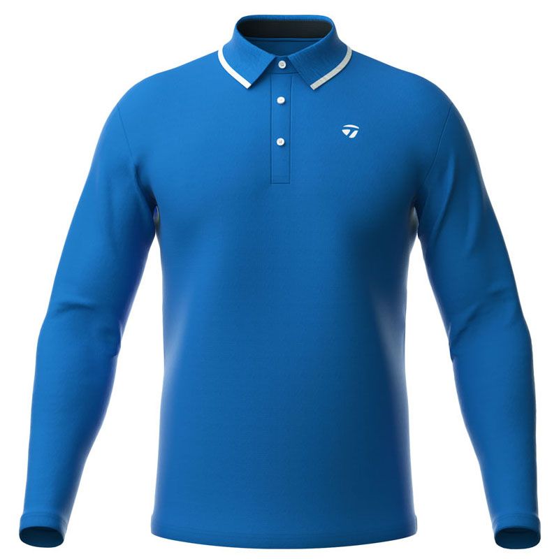 Áo golf tay dài nam 2MSPO-TJ177 BL N97100 | Men's Golf Long Sleeve Pol