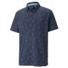 Áo golf nam tay ngắn PUMA 53875602 Cloudspun Horizons Polo Navy Blazer