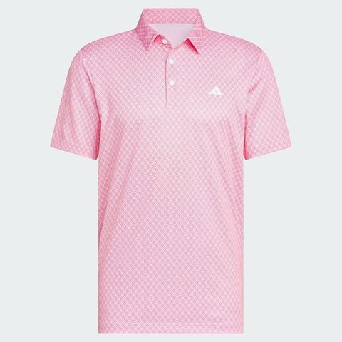 Áo golf nam tay ngắn Core Allover Print Pure Ruby / White JF4946 | Adidas