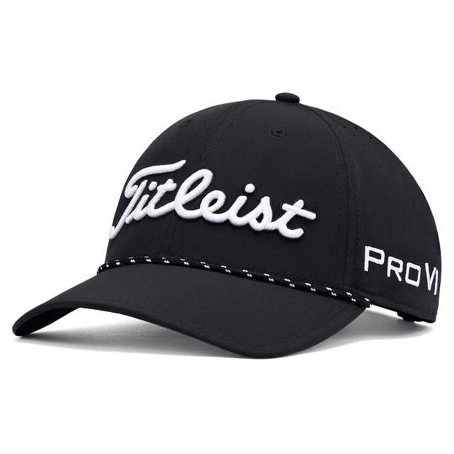 Nón kết golf nam TOUR BREEZER BLACK/WHITE TH23ATB-01 | Titleist