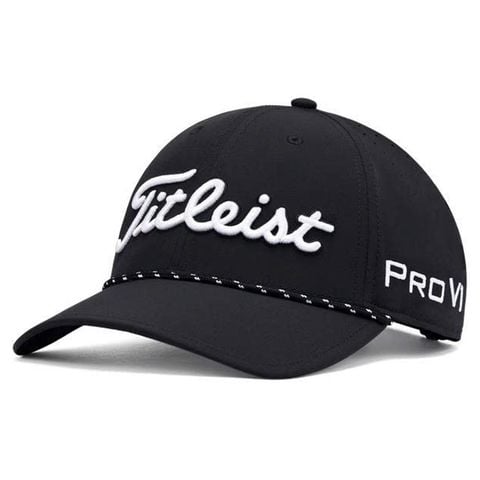 Nón kết golf nam TOUR BREEZER BLACK/WHITE TH23ATB-01 | Titleist