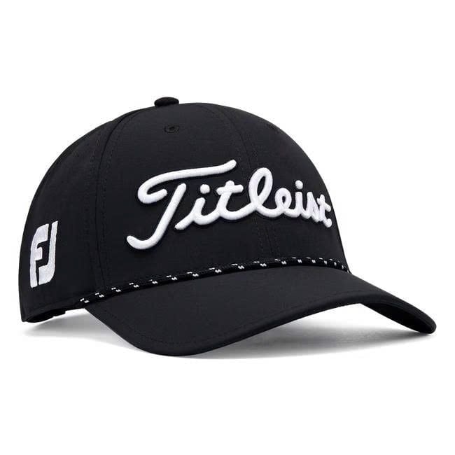 Nón kết golf nam TOUR BREEZER BLACK/WHITE TH23ATB-01 | Titleist
