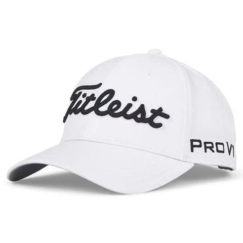 Nón kết golf nam TOUR PERFORMANCE WHITE/BLACK TH25ATP-10 | Titleist