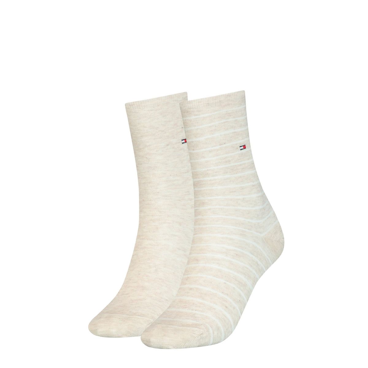 Tommy Hilfiger - Bộ 2 đôi vớ cổ cao nữ 2-Pack Small Stripe Women's Socks