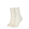 Tommy Hilfiger - Bộ 2 đôi vớ cổ cao nữ 2-Pack Small Stripe Women's Socks