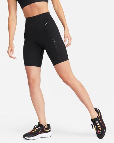 Nike - Quần lửng thể thao Nữ Firm-Support High-Waisted 20cm (approx.) Biker Shorts with Pockets