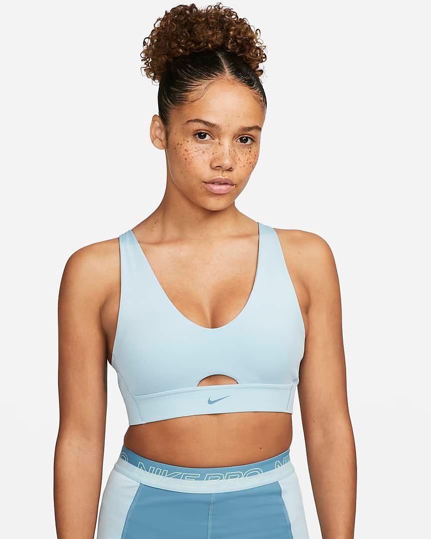 Nike - Áo ngực nữ hỗ trợ cường độ vừa Indy Plunge Cut-Out Women's Medium-Support Padded Sports Bra