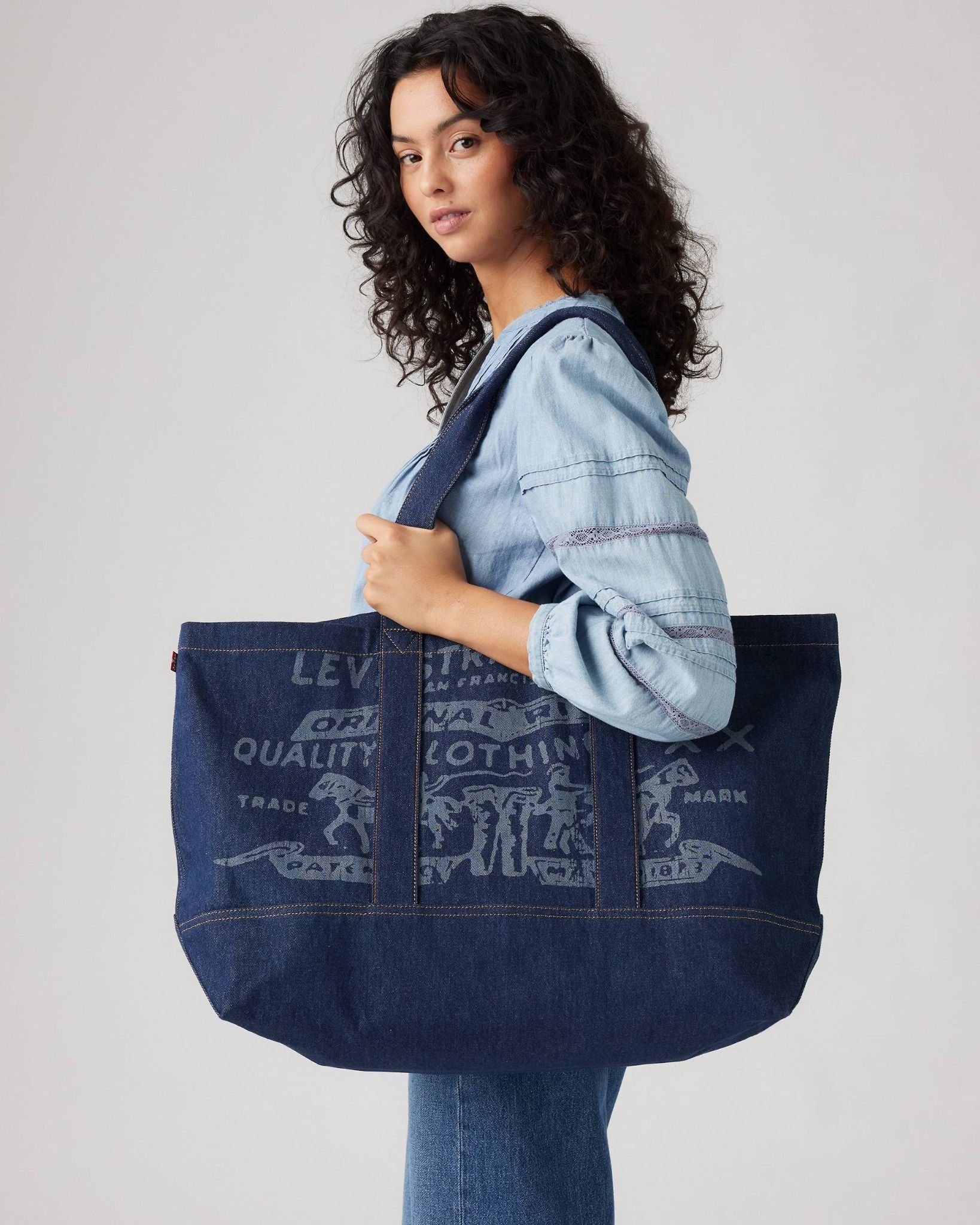 Levi's - Túi xách nữ Two Horse Tote - Blue