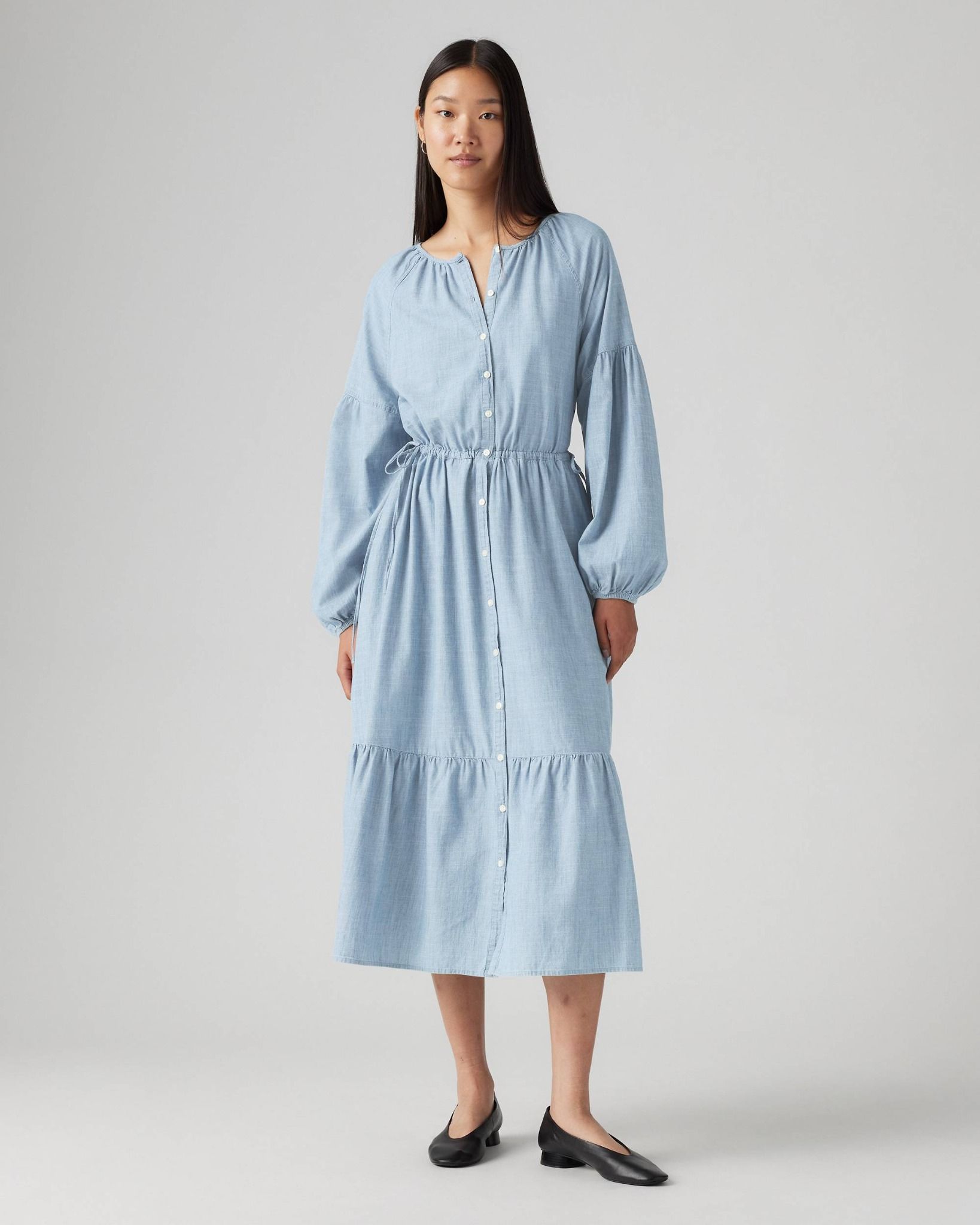 Levi's - Đầm nữ Jolene Maxi Dress - Medium Wash