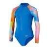 Speedo - Đồ bơi bé gái Girls Long Sleeve One Piece - Punch Blue