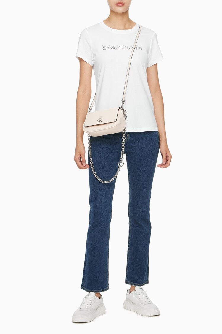 Calvin Klein - Túi xách CK nữ Minimal Monogram Flap Shoulder Bag