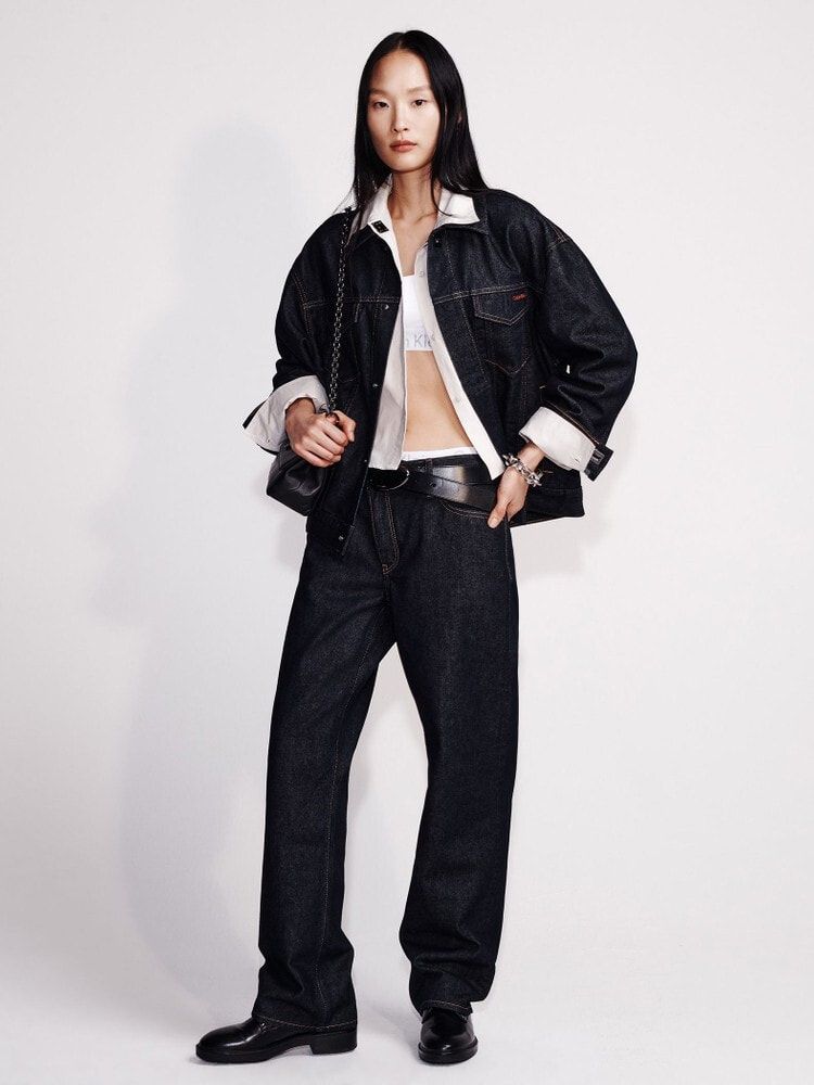 Calvin Klein - Quần jeans ống đứng CK nữ Premium 90S Straight Jean