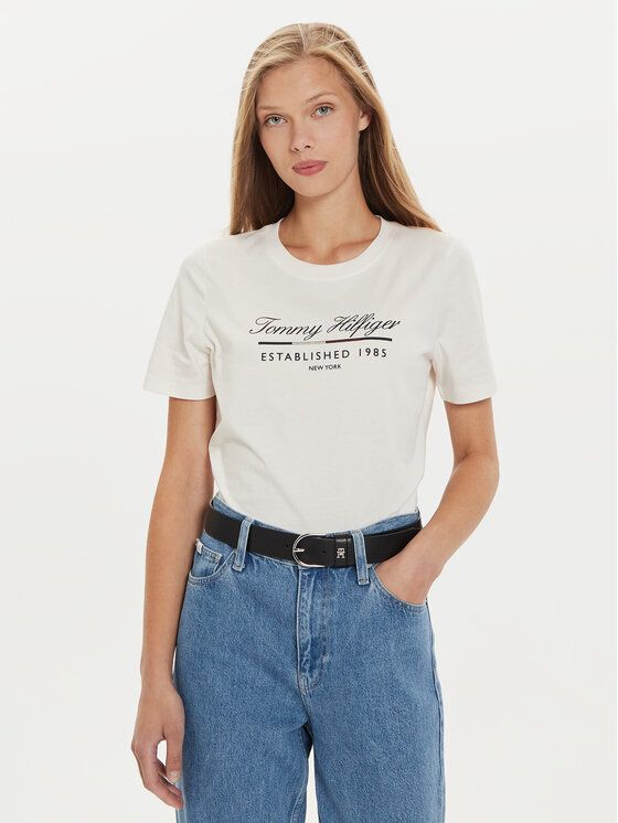 Tommy Hilfiger - Áo thun tay ngắn nữ Regular Script Graphic Tee