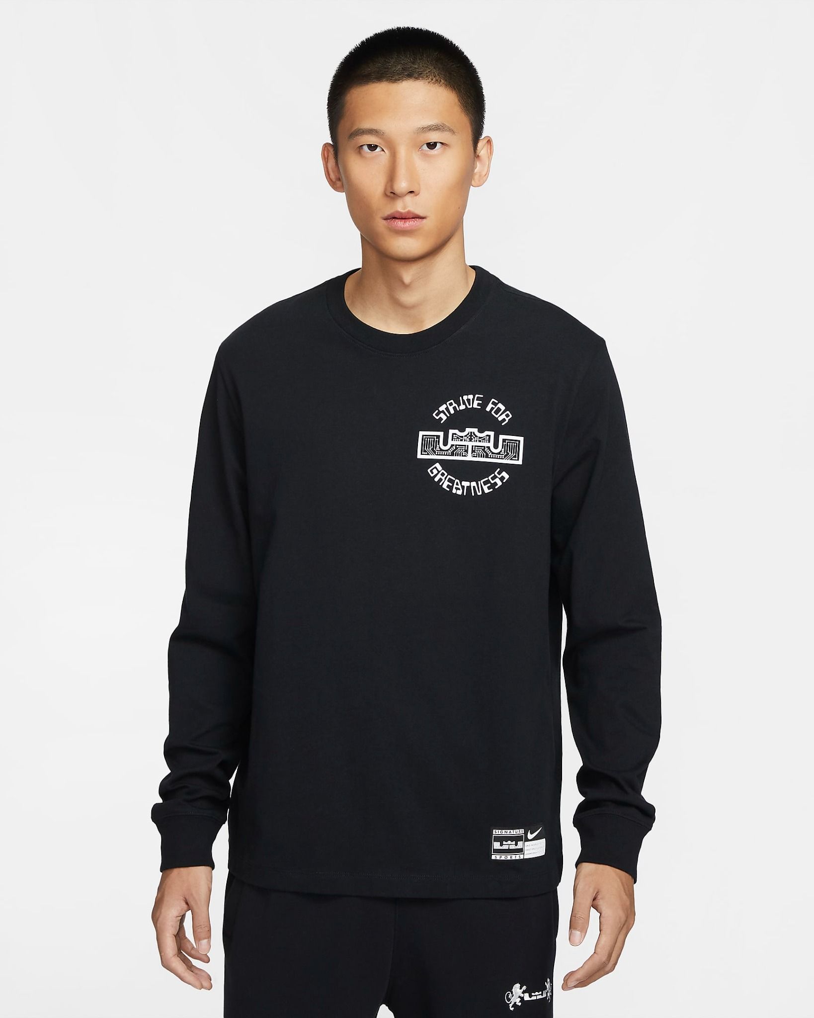 Nike - Áo tay dài thể thao Nam LeBron Men's Max90 Long-Sleeve Basketball T-Shirt