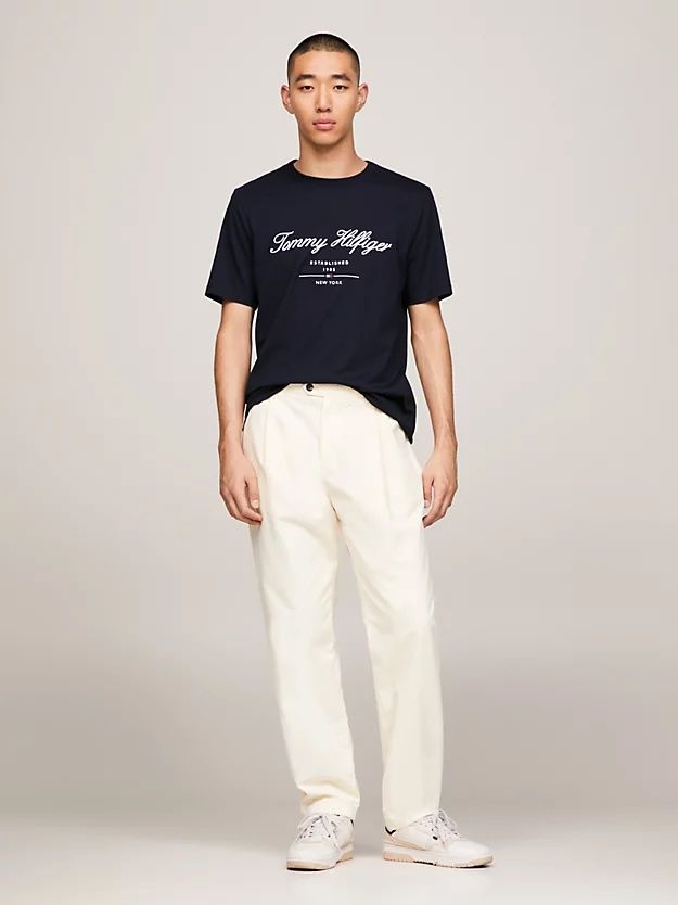 Tommy Hilfiger - Áo tay ngắn nam Embroidery Logo T-Shirt