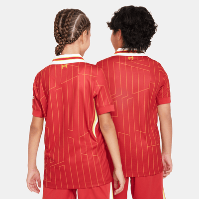 Nike - Áo đá banh Trẻ Em Liverpool F.C. 2024/25 Stadium Home Older Kids' Nike Dri-FIT Football Replica Shirt