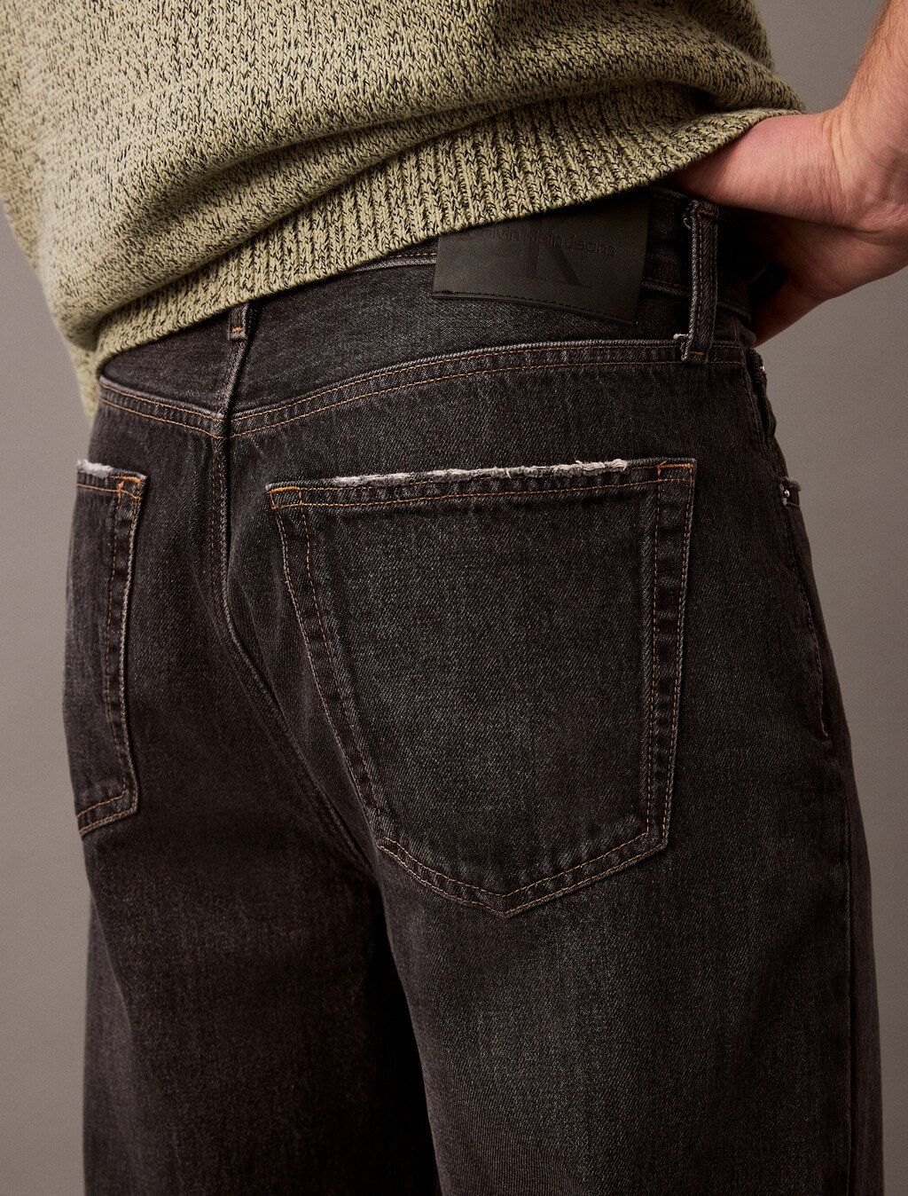 Calvin Klein - Quần jeans ống đứng CK nam CK Baggy Rebel Smoke Jean