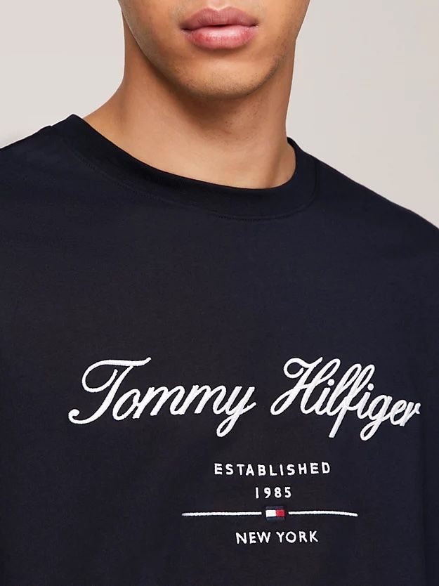 Tommy Hilfiger - Áo tay ngắn nam Embroidery Logo T-Shirt