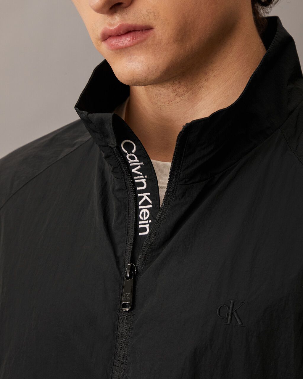 Calvin Klein - Áo khoác CK nam Essential Stand Collar Jacket