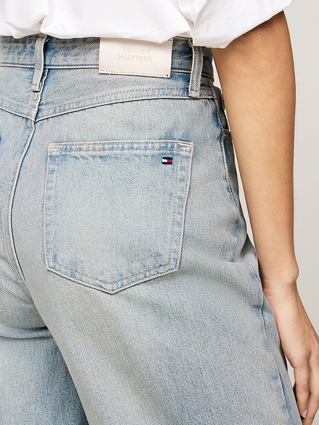 Tommy Hilfiger - Quần jeans ống đứng nữ High Rise Relaxed Straight Leg Jeans