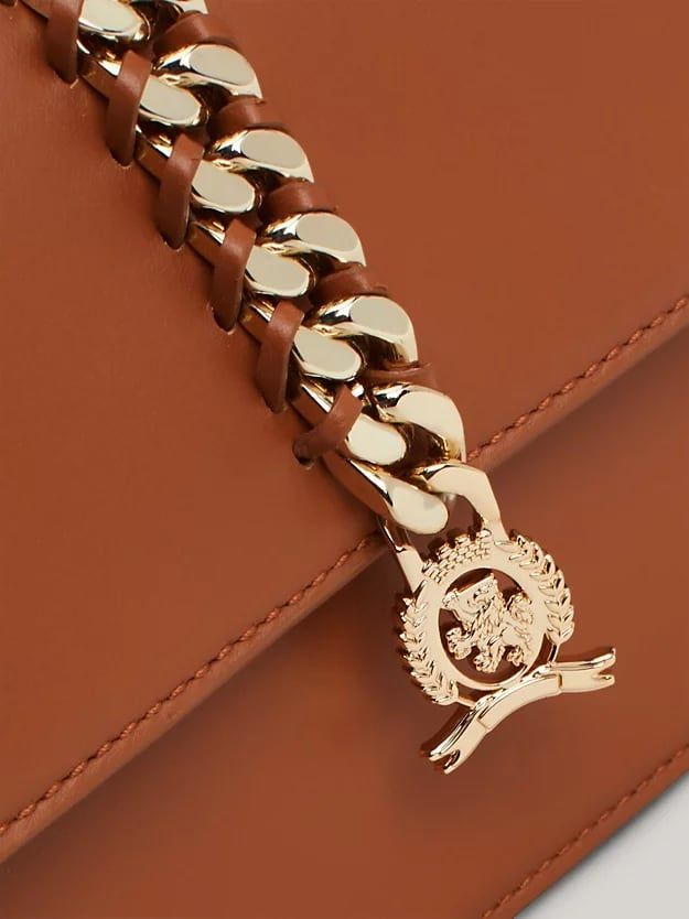 Tommy Hilfiger - Túi xách nữ Braided Chain Leather Crossover Bag