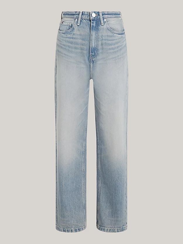 Tommy Hilfiger - Quần jeans ống đứng nữ High Rise Relaxed Straight Leg Jeans