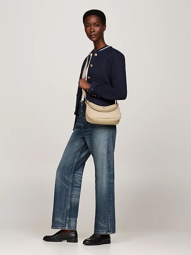Tommy Hilfiger - Túi xách nữ TH Monogram Quilted Shoulder Bag