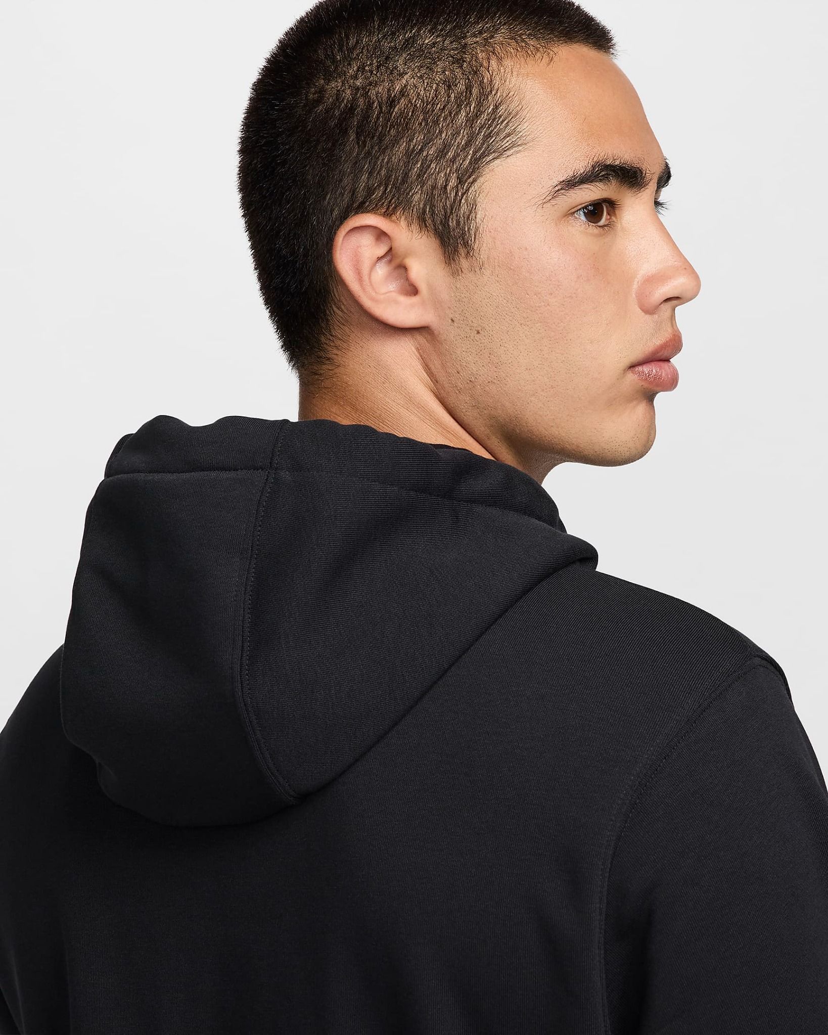 Nike - Áo khoác có mũ trùm đầu tập luyện Nam Swoosh Men's Dri-FIT French Terry Fitness Pullover Hoodie