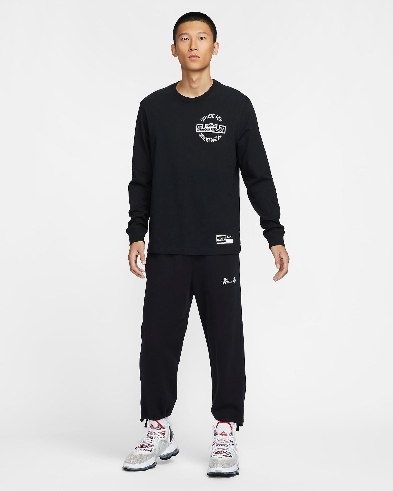 Nike - Áo tay dài thể thao Nam LeBron Men's Max90 Long-Sleeve Basketball T-Shirt