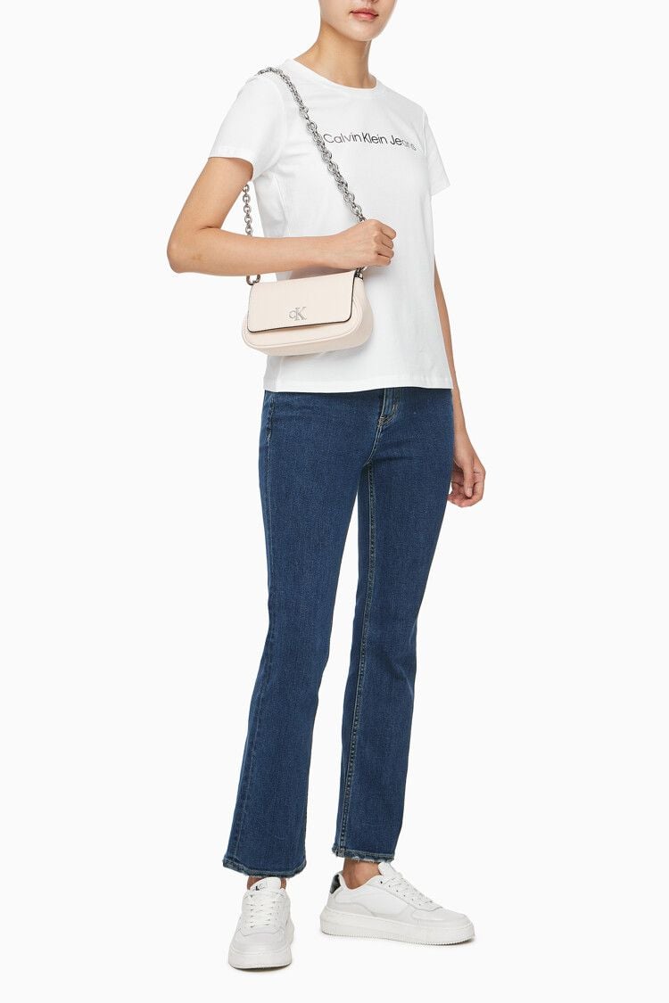 Calvin Klein - Túi xách CK nữ Minimal Monogram Flap Shoulder Bag