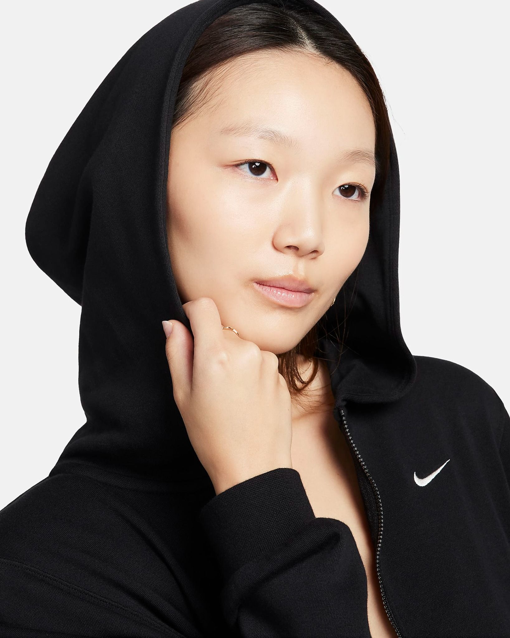 Nike - Áo khoác thời trang Nữ Chill Terry Women's Loose Full-Zip French Terry Hoodie