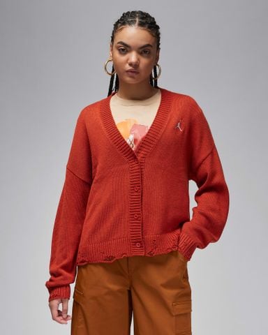 Nike - Áo khoác len thể thao Nữ Jordan Women's Distressed Cardigan