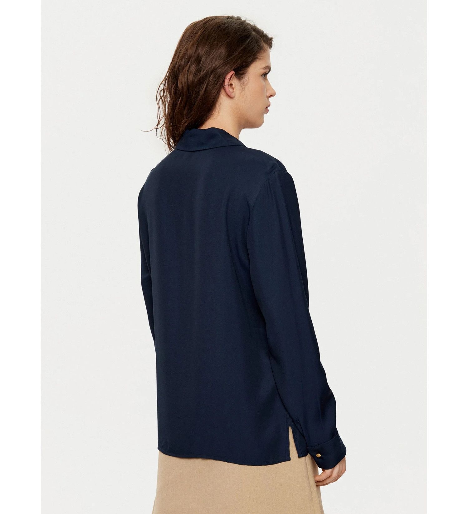 Tommy Hilfiger - Áo sơ mi tay dài nữ Concealed Placket Relaxed Shirt