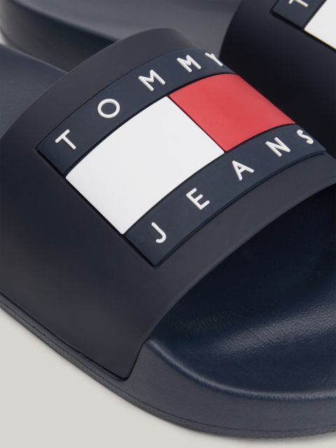 Tommy Hilfiger - Dép quai ngang nam Essential Flag Badge Pool Slides