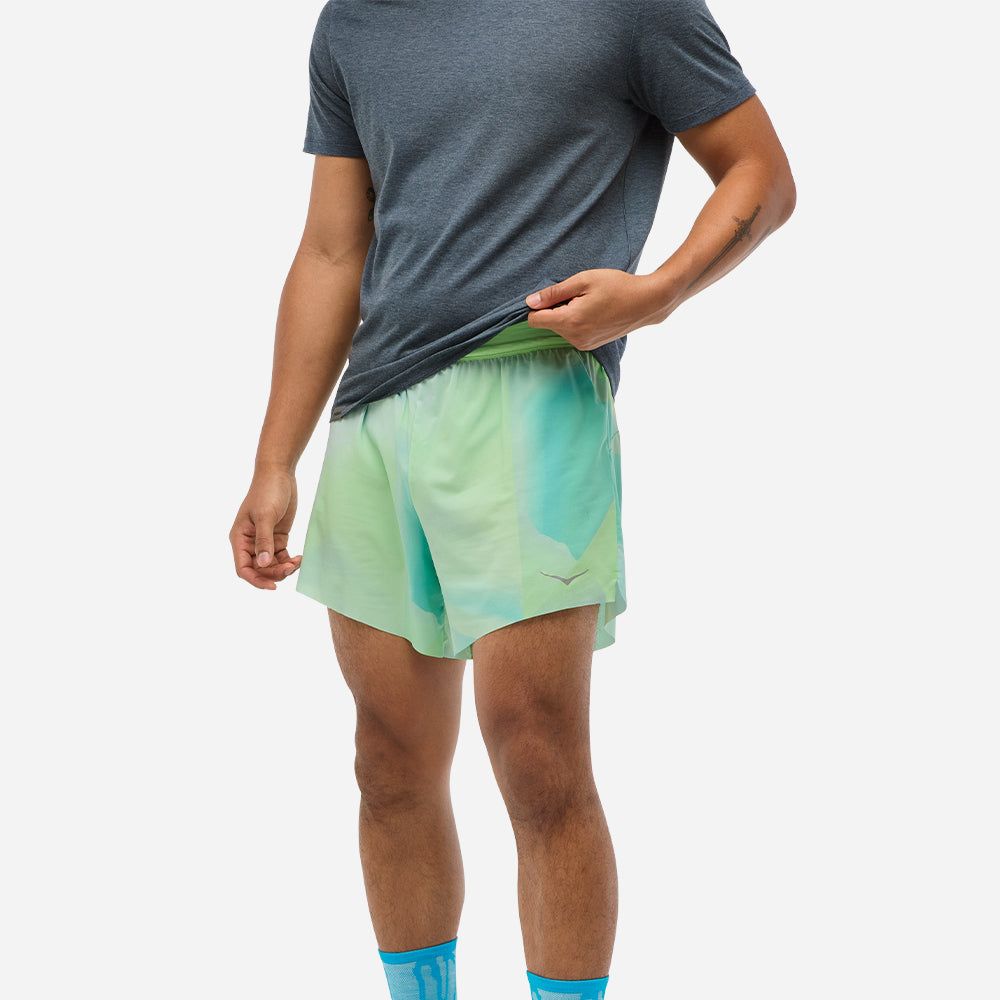 Hoka - Quần ngắn chạy bộ nam Glide 5'' Short Waist Brief Running