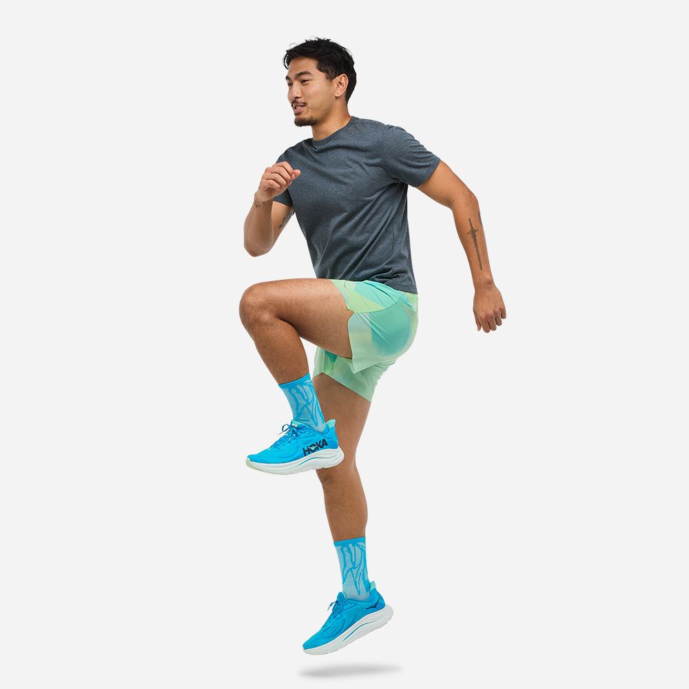 Hoka - Quần ngắn chạy bộ nam Glide 5'' Short Waist Brief Running