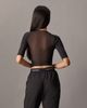 Calvin Klein - Áo tay ngắn thể thao CK nữ Icon Ruched Front Tee